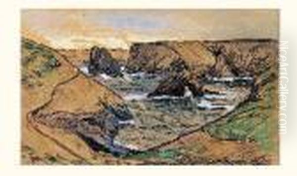 Belle-ile Oil Painting by Maxime Maufra