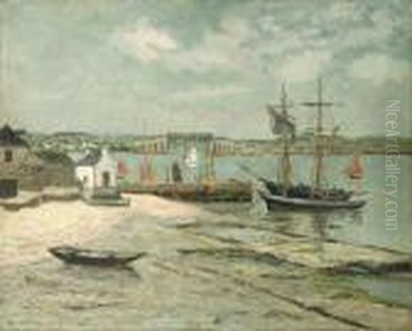 Les Huiterieres, La Trinite, Morbihan Oil Painting by Maxime Maufra