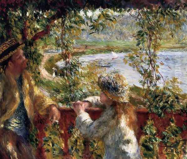 Near The Lake Oil Painting by Pierre Auguste Renoir