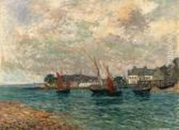 La Rentre Au Port De Douarnenez (finistre) Oil Painting by Maxime Maufra