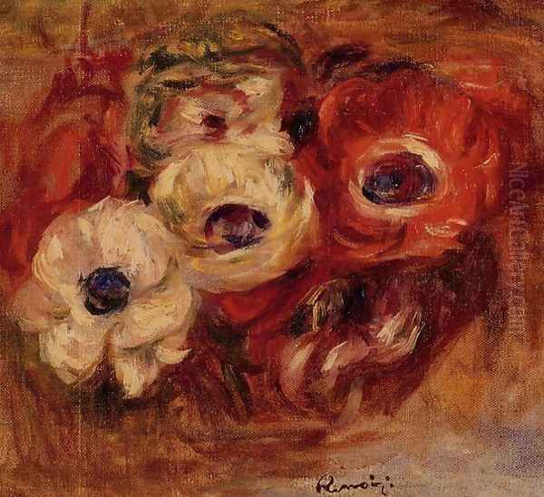 Anemones2 Oil Painting by Pierre Auguste Renoir