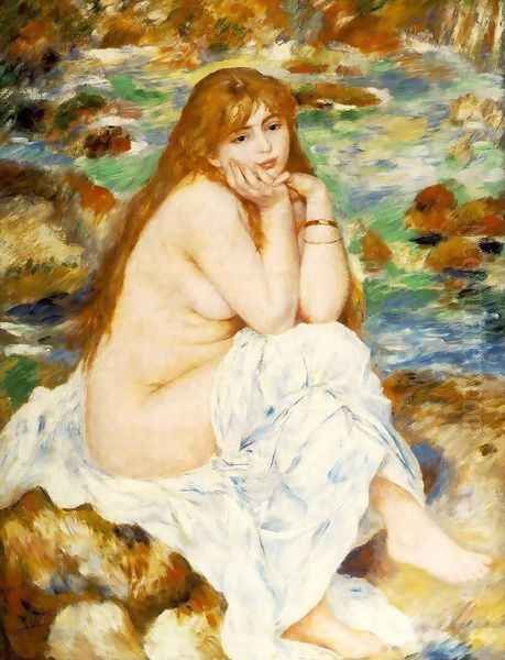 Seated Bather 6 Oil Painting by Pierre Auguste Renoir