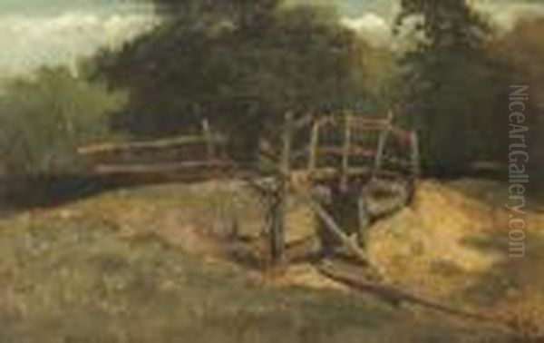 The Rickety Bridge Oil Painting by Anton Mauve