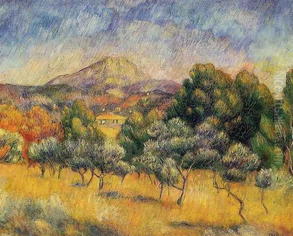 Mount Sainte-Victoire Oil Painting by Pierre Auguste Renoir