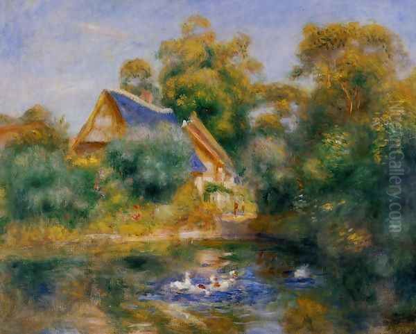 La Mere Aux Oies Oil Painting by Pierre Auguste Renoir