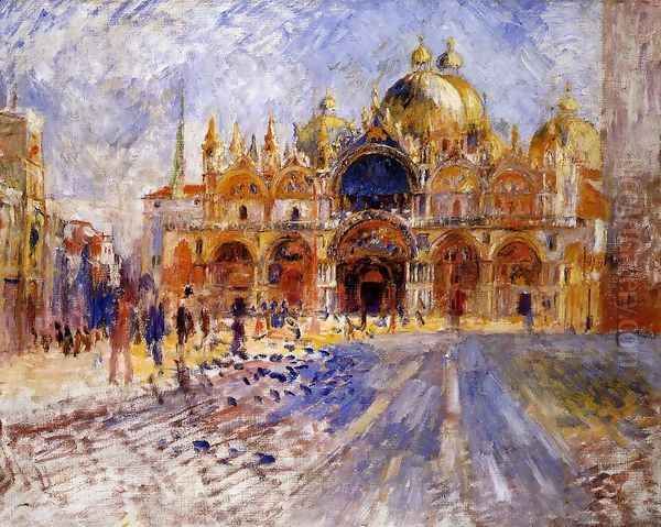 The Piazza San Marco Venice Oil Painting by Pierre Auguste Renoir