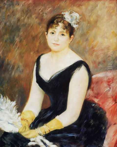 Madame Leon Clapisson Aka Marie Henriette Valentine Billet Oil Painting by Pierre Auguste Renoir