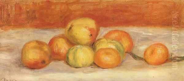 Apples And Manderines Oil Painting by Pierre Auguste Renoir