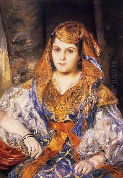 Madame Stora In Algerian Dress Oil Painting by Pierre Auguste Renoir