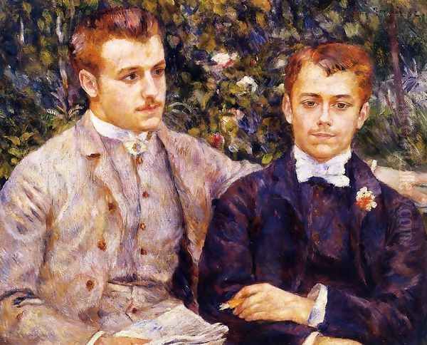 Charles And Georges Durand Ruel Oil Painting by Pierre Auguste Renoir