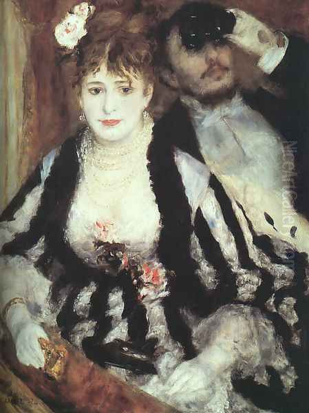 La Loge Oil Painting by Pierre Auguste Renoir