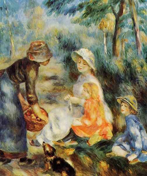 The Apple Seller Oil Painting by Pierre Auguste Renoir