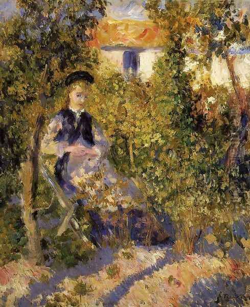 Nini In The Garden Oil Painting by Pierre Auguste Renoir