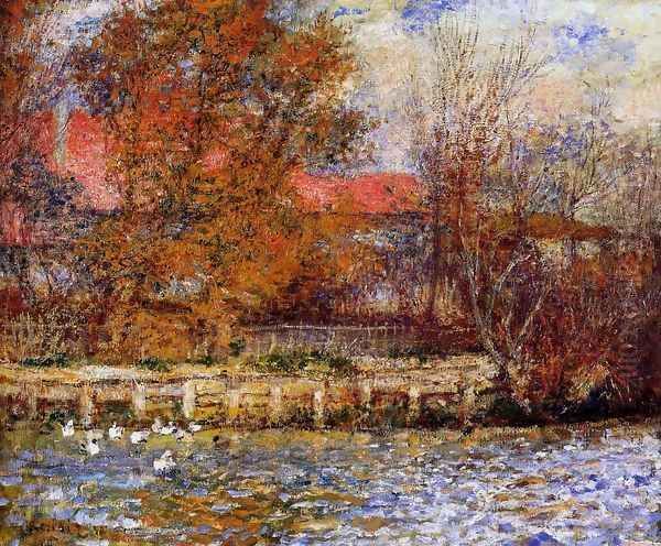 The Duck Pond Oil Painting by Pierre Auguste Renoir