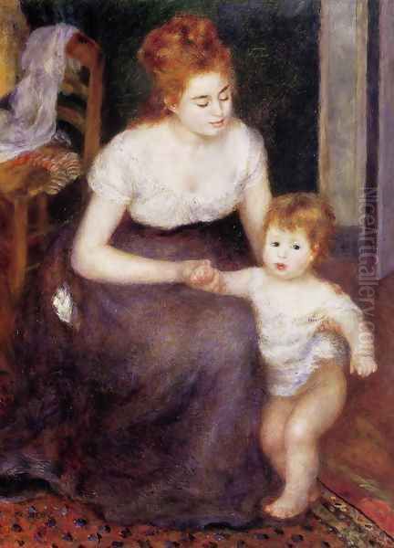 The First Step Oil Painting by Pierre Auguste Renoir