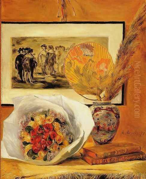 Still Life With Bouquet Oil Painting by Pierre Auguste Renoir