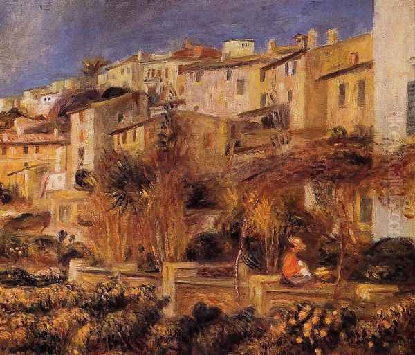 Terraces At Cagnes Oil Painting by Pierre Auguste Renoir