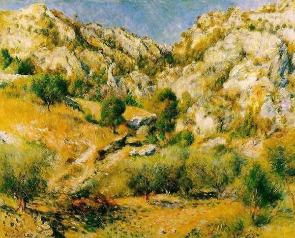 Rocky Craggs At L Estaque Oil Painting by Pierre Auguste Renoir