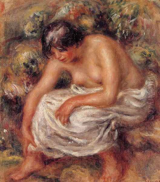 Bathing Oil Painting by Pierre Auguste Renoir