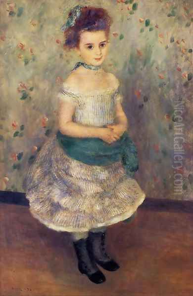 Jeanne Durand Ruel Oil Painting by Pierre Auguste Renoir