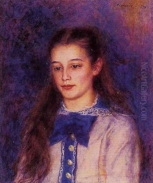 Portrait Of Therese Berard Oil Painting by Pierre Auguste Renoir