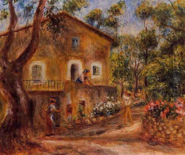 House In Collett At Cagnes Oil Painting by Pierre Auguste Renoir