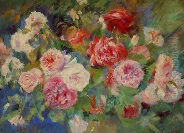 Roses Oil Painting by Pierre Auguste Renoir