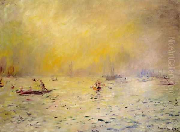 View Of Venice Fog Oil Painting by Pierre Auguste Renoir