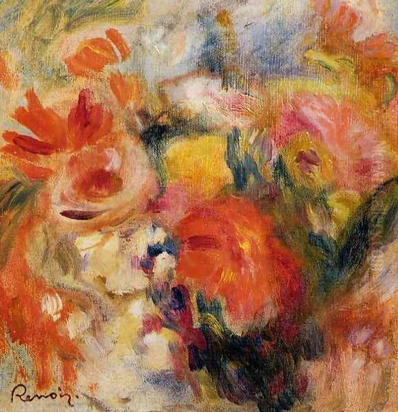 Flower Study Oil Painting by Pierre Auguste Renoir