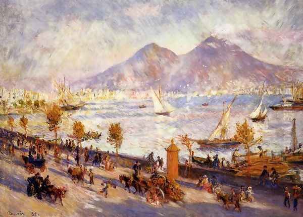 Mount Vesuvius In The Morning Oil Painting by Pierre Auguste Renoir