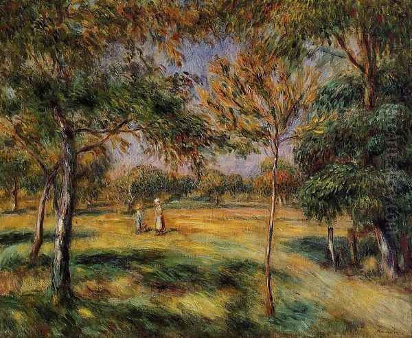 Clearing Oil Painting by Pierre Auguste Renoir