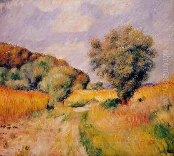 Fields Of Wheat Oil Painting by Pierre Auguste Renoir