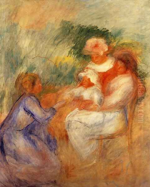 La Famille Oil Painting by Pierre Auguste Renoir