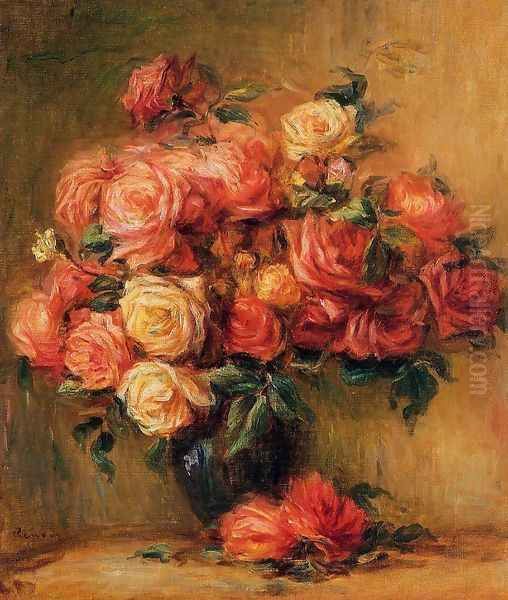 Bouquet Of Roses Oil Painting by Pierre Auguste Renoir