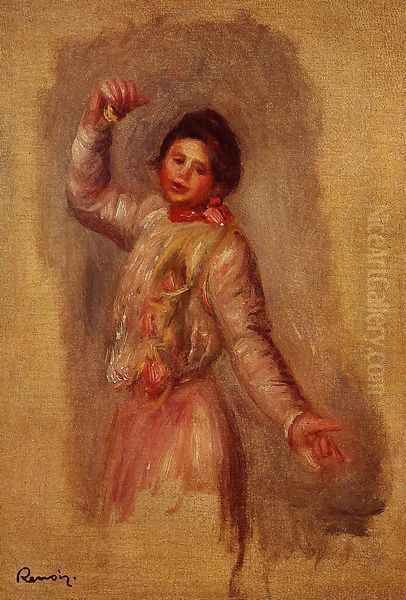 Dancer With Castenets Oil Painting by Pierre Auguste Renoir