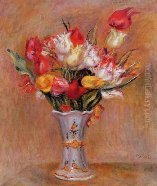 Tulips Oil Painting by Pierre Auguste Renoir