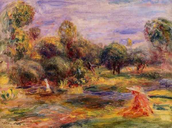 Cagnes Landscape10 Oil Painting by Pierre Auguste Renoir