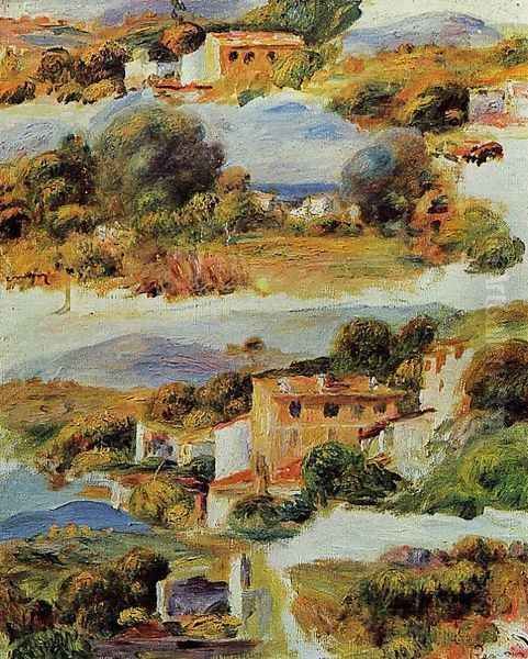 Houses At Cagnes3 Oil Painting by Pierre Auguste Renoir