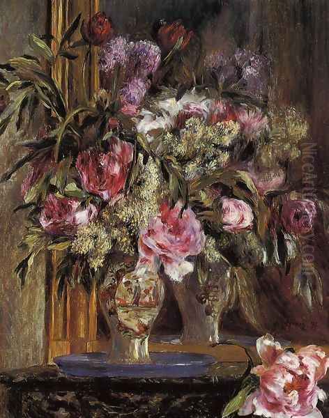 Vase of Flowers Oil Painting by Pierre Auguste Renoir