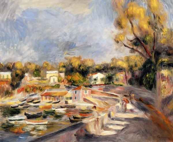 Cagnes Landscape Oil Painting by Pierre Auguste Renoir