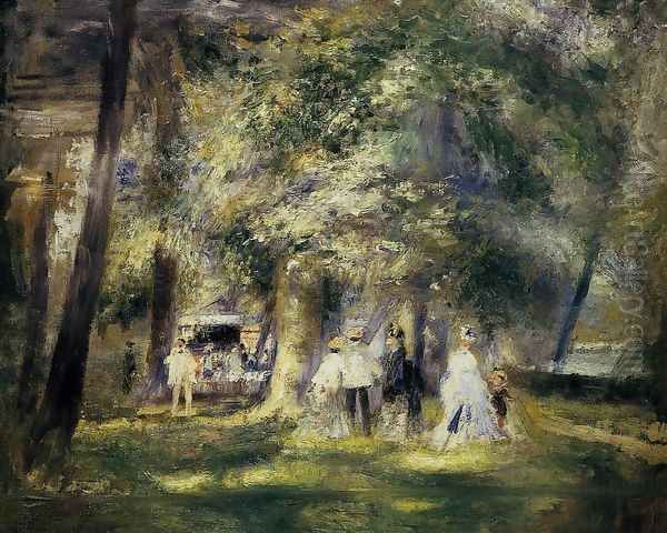 In St Cloud Park Oil Painting by Pierre Auguste Renoir