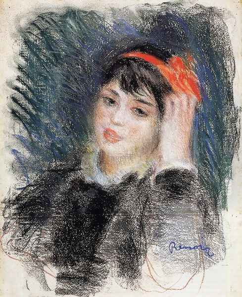 Head Of A Young Woman 8 Oil Painting by Pierre Auguste Renoir