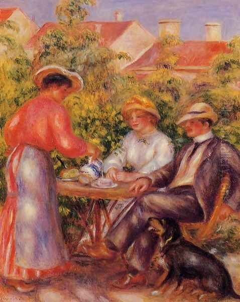 The Cup Of Tea Oil Painting by Pierre Auguste Renoir