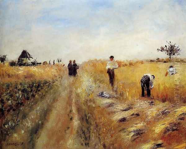 The Harvesters Oil Painting by Pierre Auguste Renoir