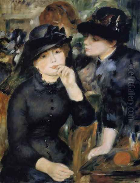 Girls In Black Oil Painting by Pierre Auguste Renoir