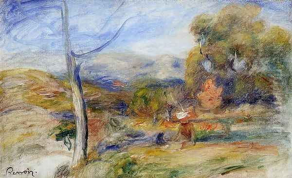 Landscape Near Cagnes3 Oil Painting by Pierre Auguste Renoir