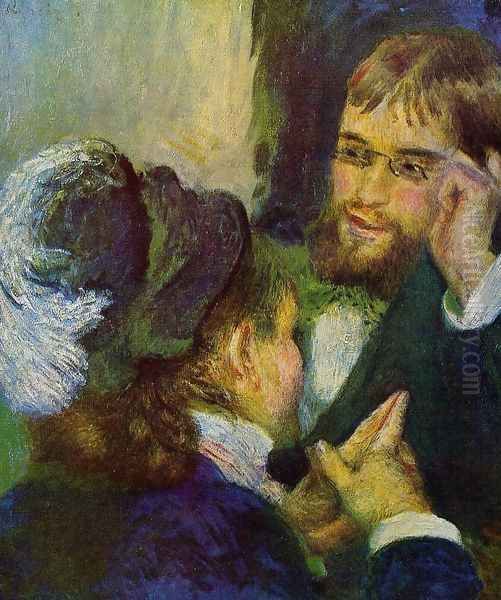 Conversation Oil Painting by Pierre Auguste Renoir