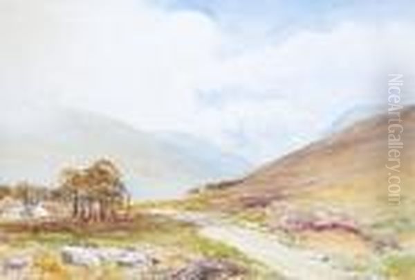 A Path Through The Mountains Oil Painting by William Bingham McGuinness