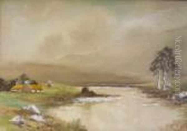 The Estuary, Connemara Oil Painting by William Bingham McGuinness