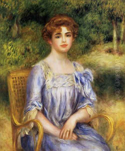 Madame Gaston Bernheim De Villers Nee Suzanne Adler Oil Painting by Pierre Auguste Renoir